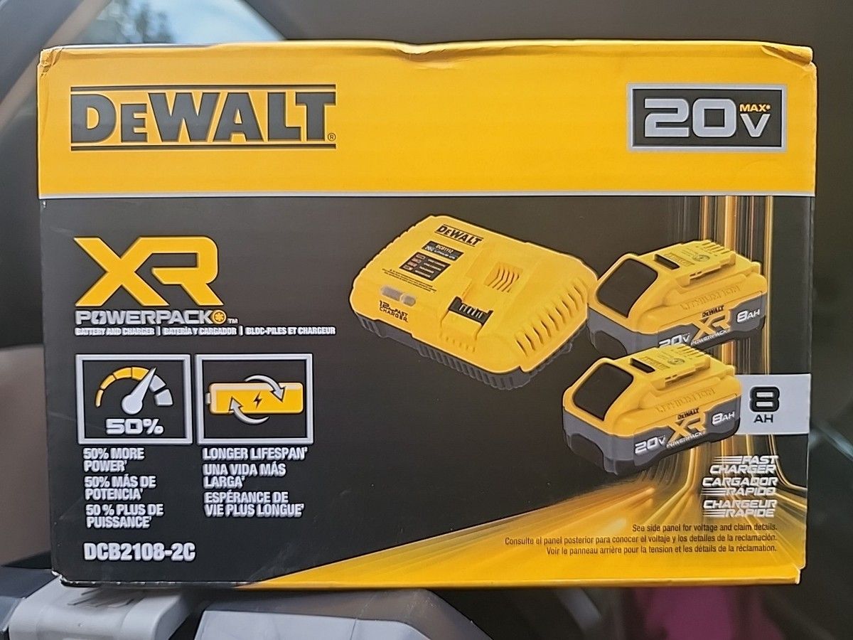 New DeWalt XR 20v 8ah batteries