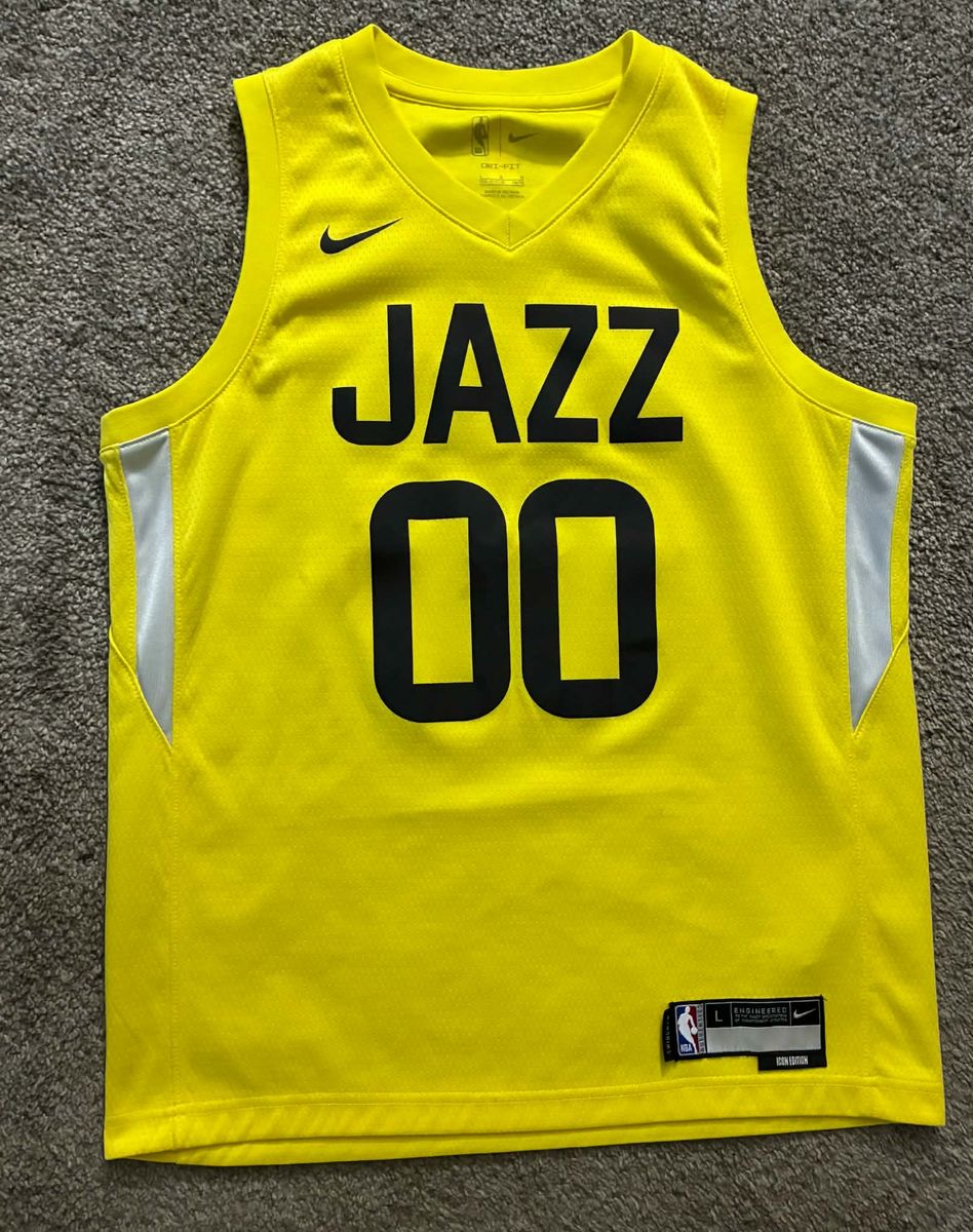 Nike Jazz Icon Edition Swingman #00 Jordan Clarkson basketball jersey Youth L