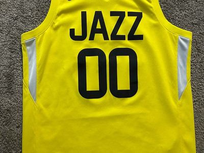 Nike Jazz Icon Edition Swingman #00 Jordan Clarkson basketball jersey Youth L