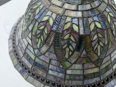 Tiffany style lotus leaf lamp shade