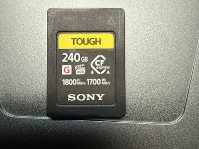Sony Tough CFexpress Type A 240GB Memory Card 1800MB/s Read 1700MB/s Write
