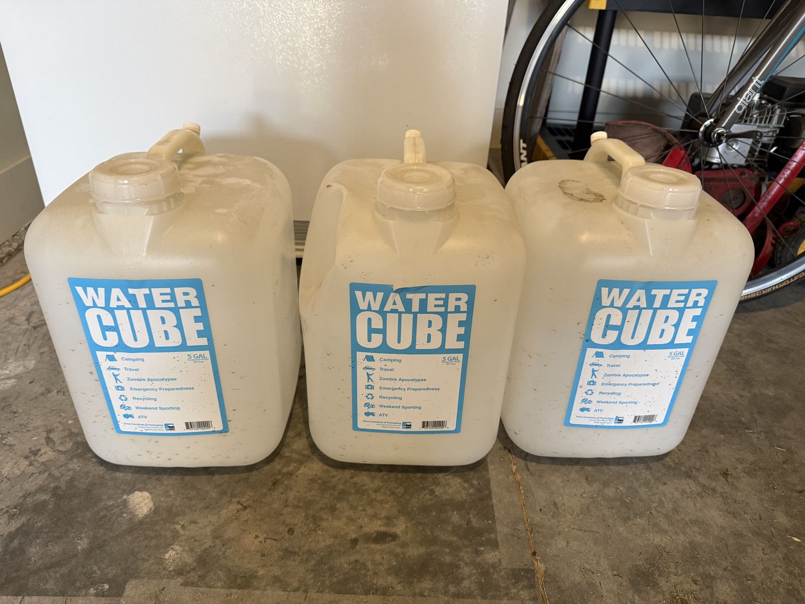 5 Gallon Water Cubes - Selling as Lot