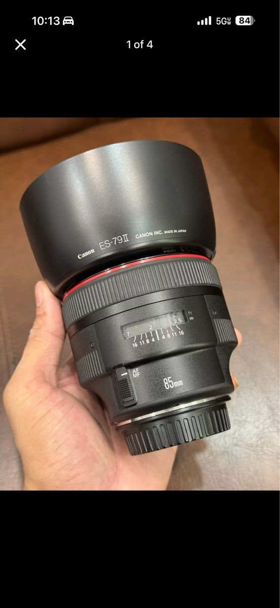 Canon 85mm 1.2 L for 615$, read for more prices