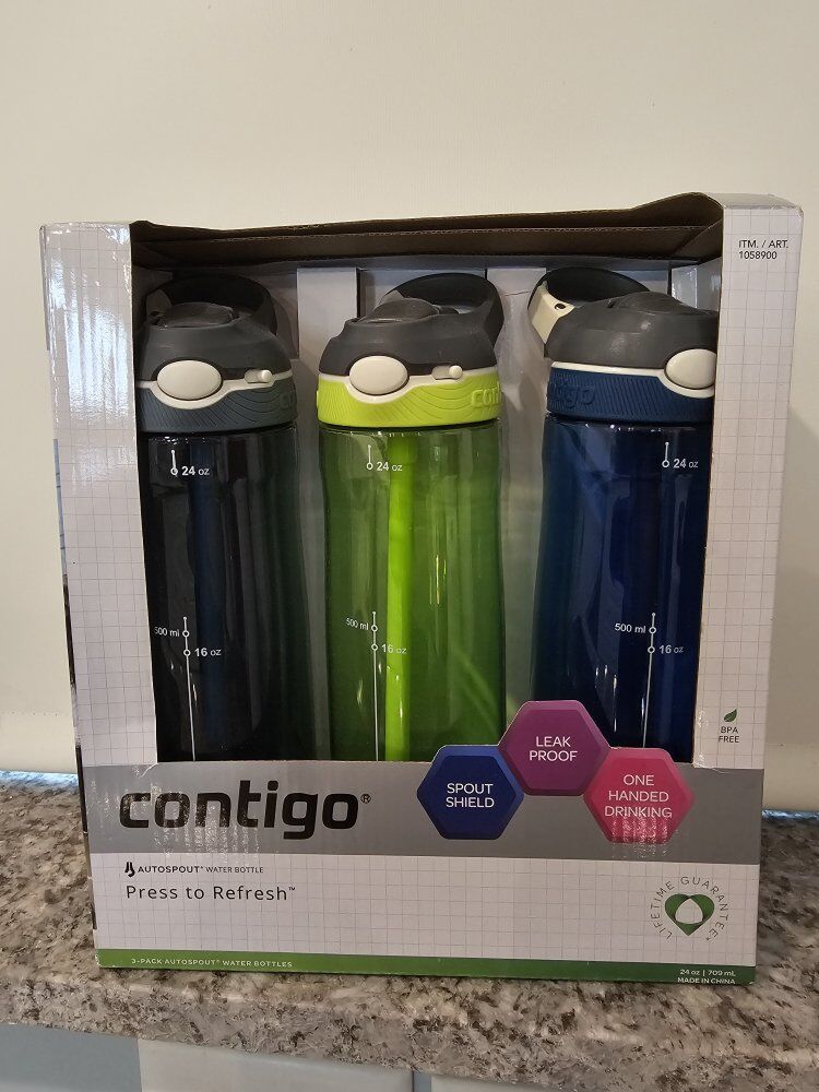 New Contigo water bottles 3 pack