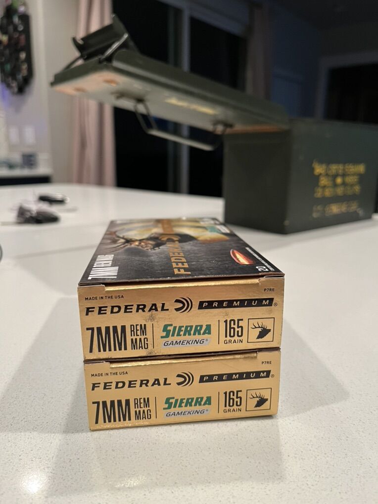 7MM Rem Mag Federal Premium Sierra GameKing 165 Gr