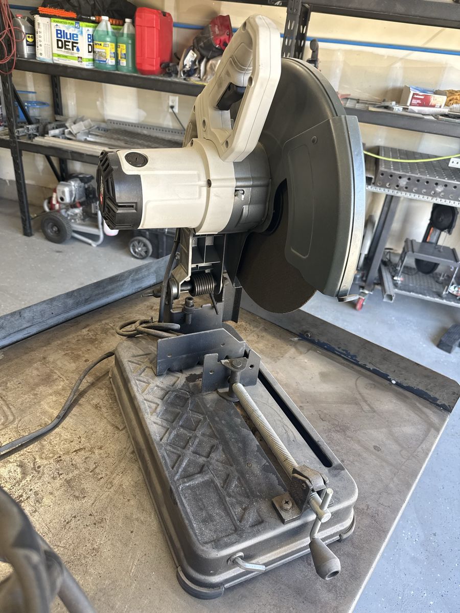 Porter Cable Abrasive Chop Saw - Industrial Metal Cut-Off Tool 14 inch blade