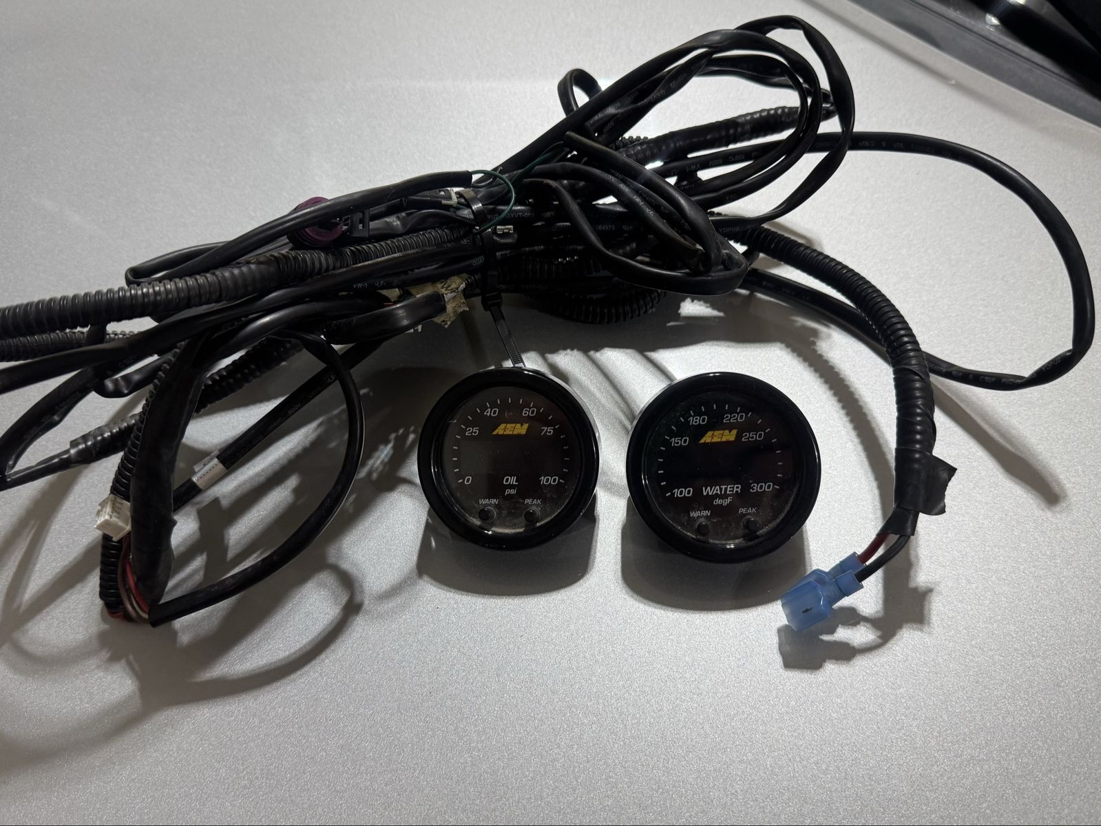 AEM X Series Oil Pressure & Water Temp Gauges