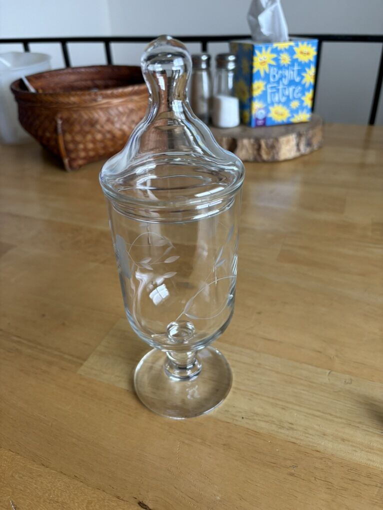 Footed Crystal Candy Dish