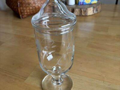 Footed Crystal Candy Dish