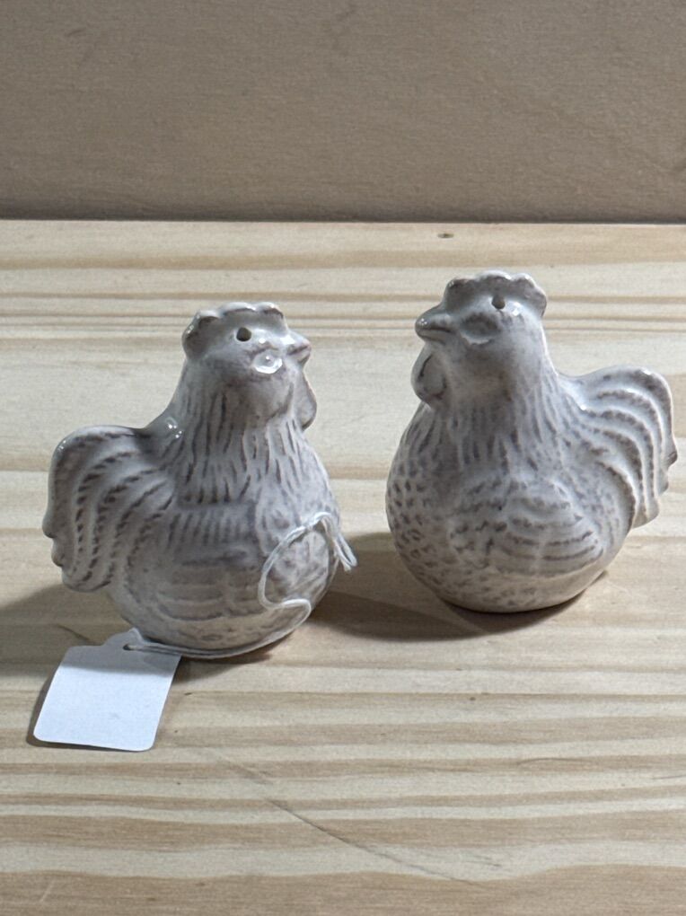 Harvest Song Rooster S&P Set Country Farmhouse