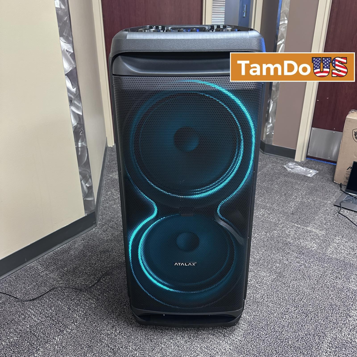 Atalax SoundWave Professional Wireless Speaker – 20000W Output, 4Ω, 40Hz–20kHz