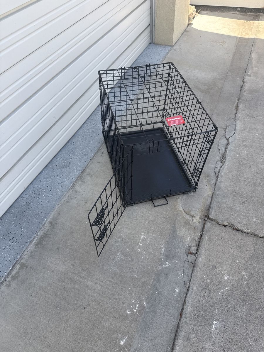 Pet Crate - Durable Metal Dog Cage with Removable Tray