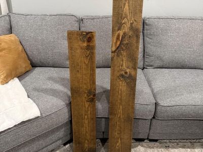 Set Of 2 Wood Modern Floating Shelves