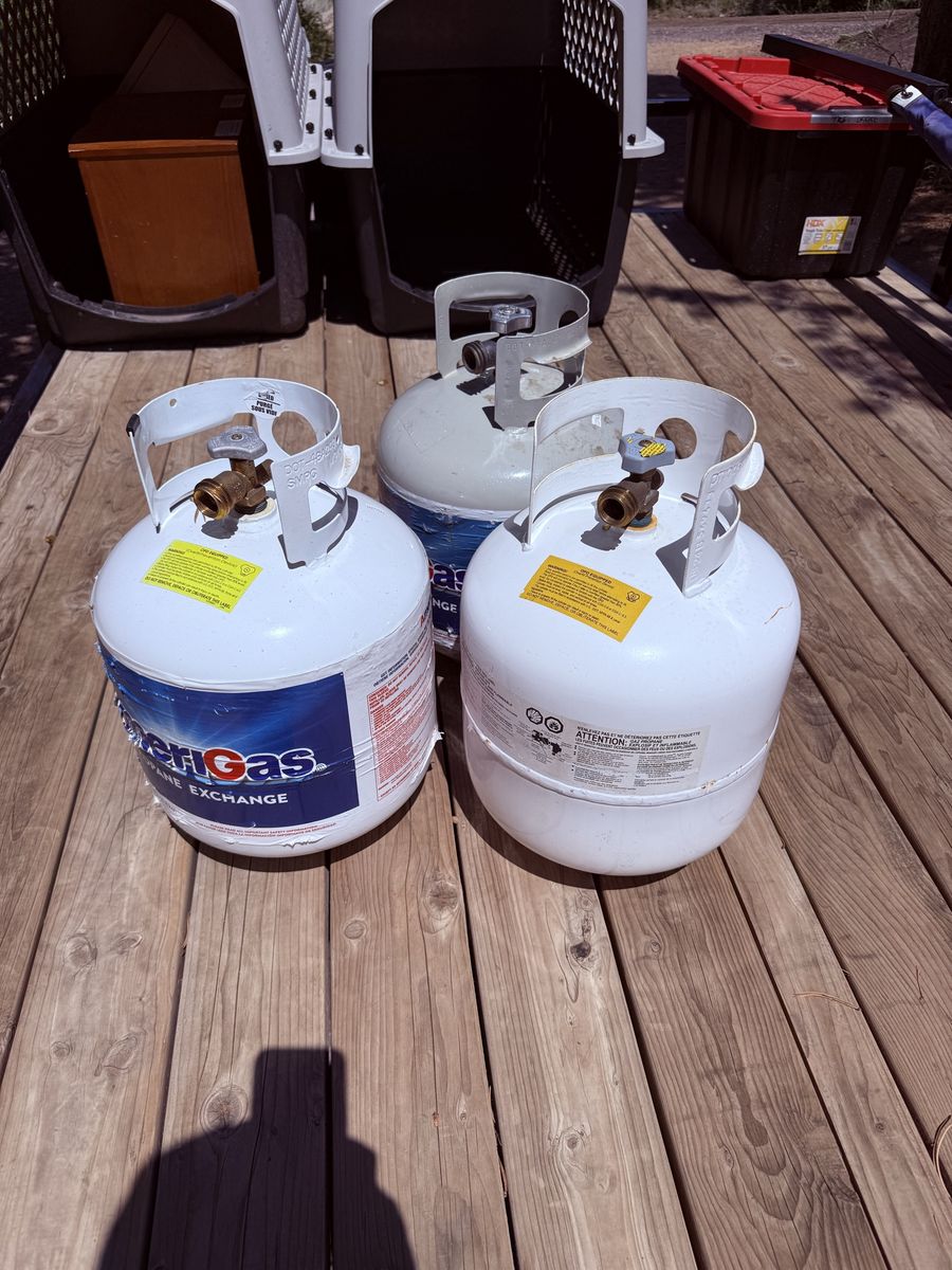 Standard 20 lb Propane Tanks - Assorted Brands $15 each