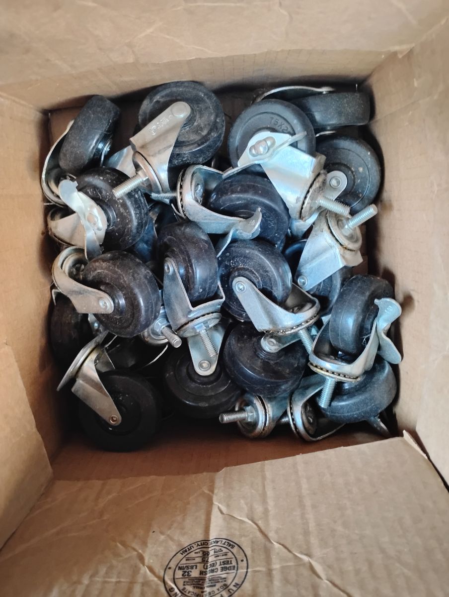 Brand new 1 inch castor wheels only $5 a set of 2 or 4