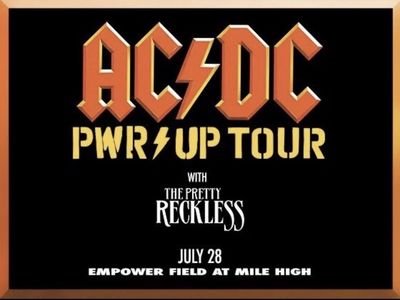 AC/DC Lower Bowl Center stage ticket 07/28/26