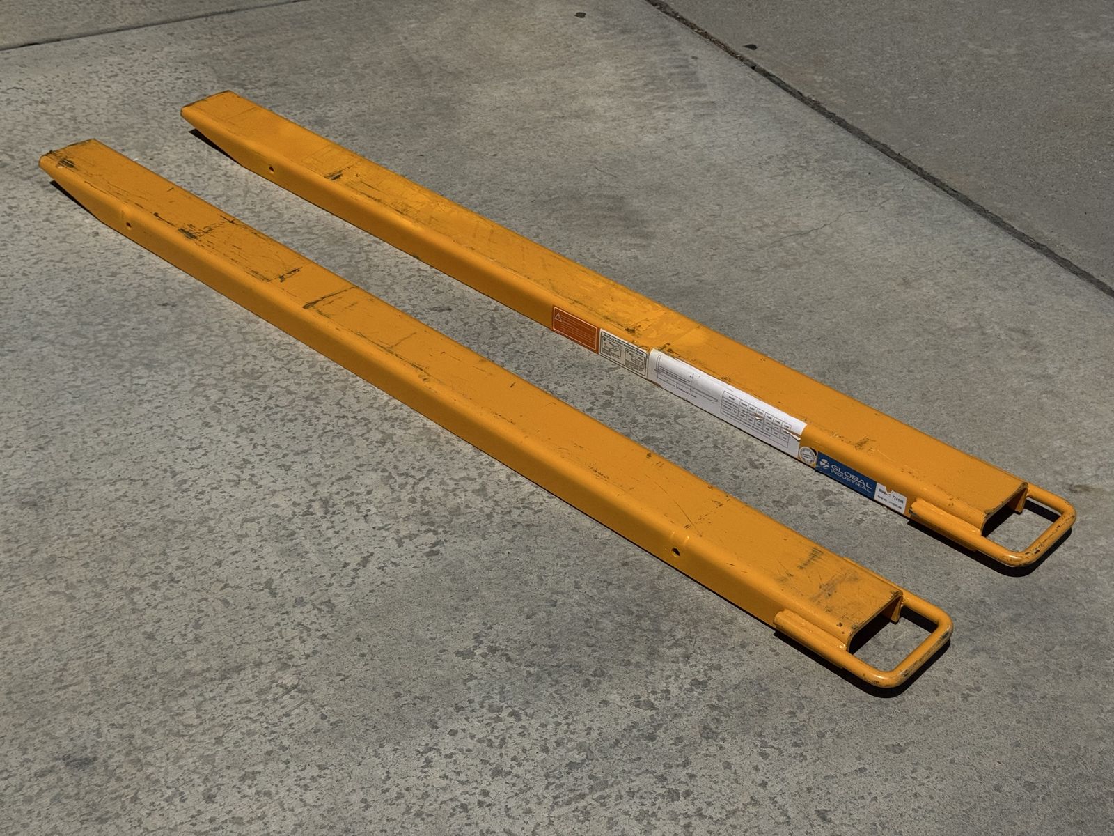 Global Industrial Heavy Duty Forklift Fork Tine Extensions 5"W x 72"L - Pair