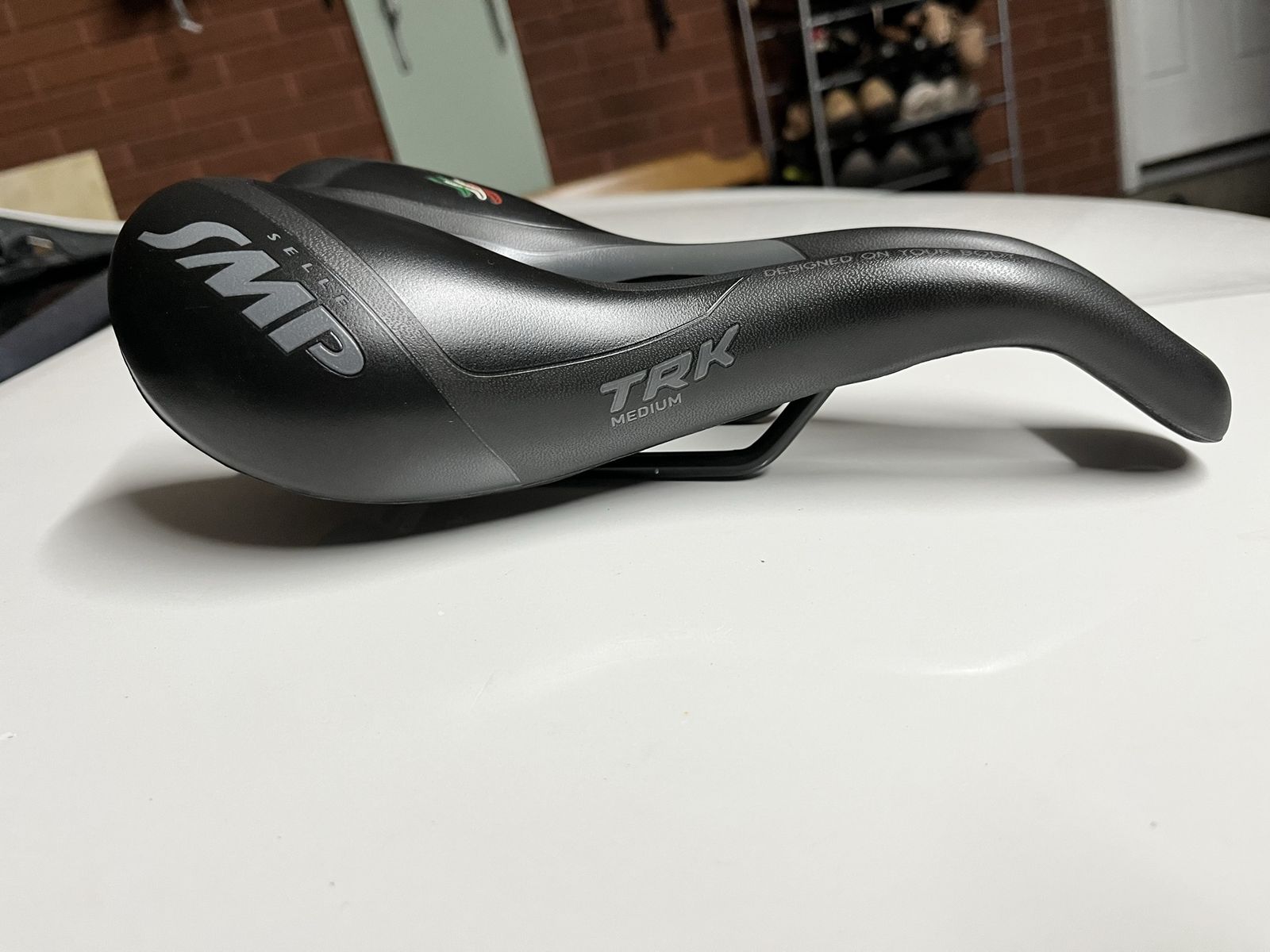 Selle SMP TRK Medium Bicycle Saddle - Black, Ergonomic Design for Comfort