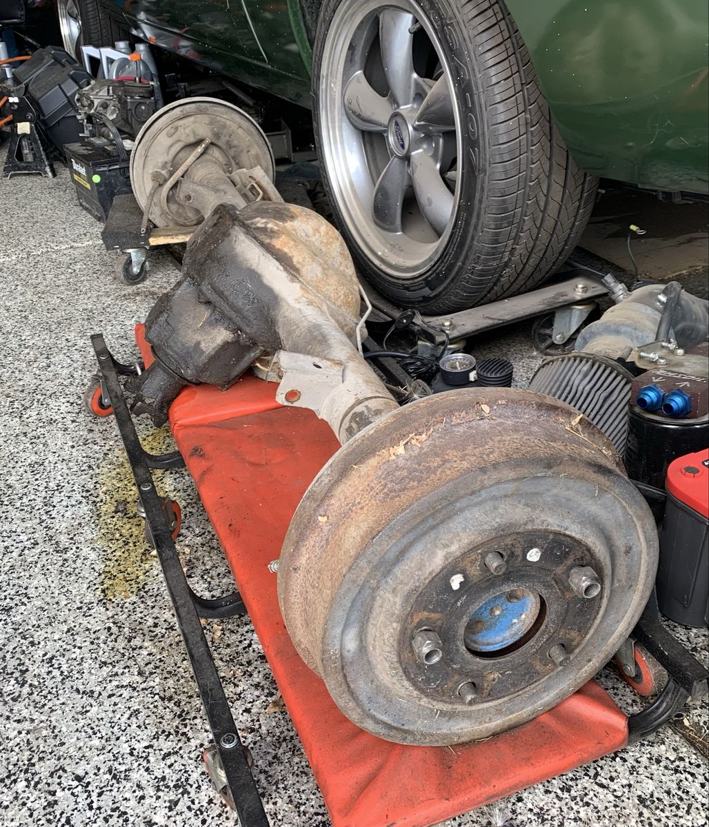 Ford 9” rear axle assembly 3.50:1 open diff