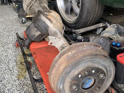 Ford 9” rear axle assembly 3.50:1 open diff