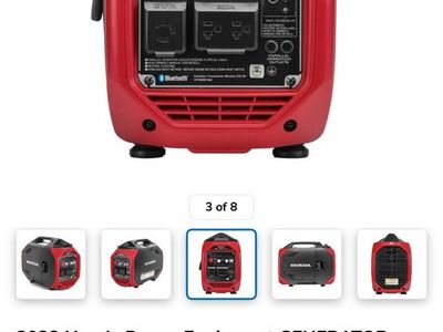 Honda EU3200i Inverter Generator 3200W Starting/2600W Running, Portable, Gasoline. BRAND NEW IN UNOPENED BOX. CASH / CHECK ONLY