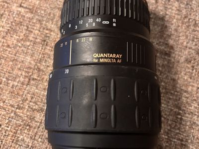 Nice Quantaray 70-30m Lens For Minolta Cameras