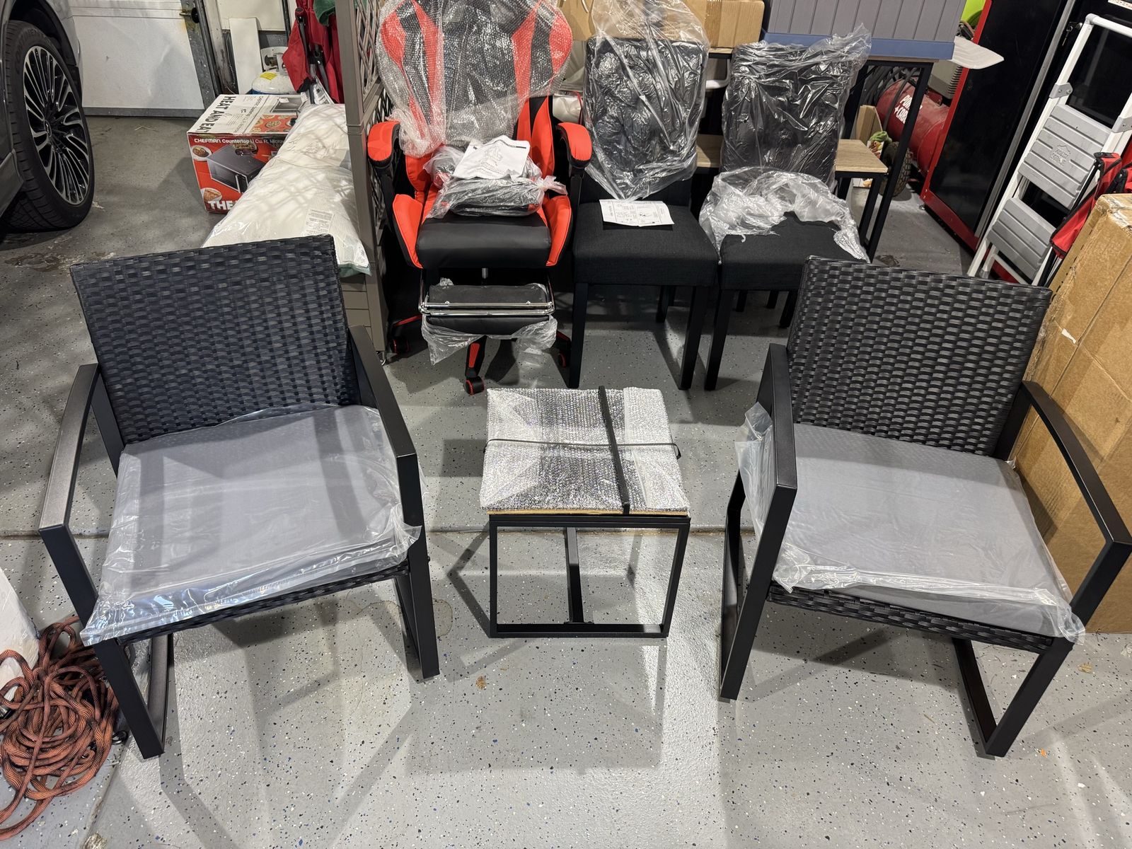 Soforoom 3-Piece rocking chair Patio Set (WR210-US-V1) - 2 Rocking Chairs & Side Table,  Brand new and just built.