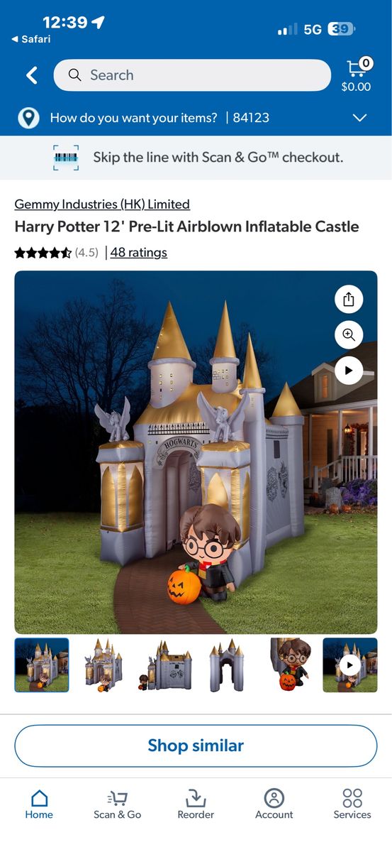 Harry Potter blow up castle