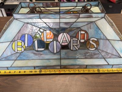 Stained Glass Billiards Pool Table Hanging Light Lamp Shade