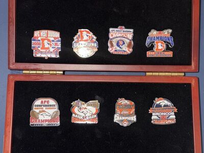 Broncos Championship Pin Collection