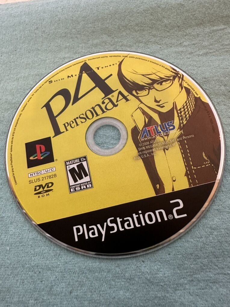 Shin Megami Tensei Persona 4 P4 PS2 Playstation 2