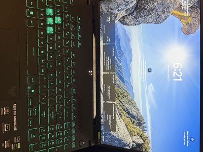 TUF gaming laptop