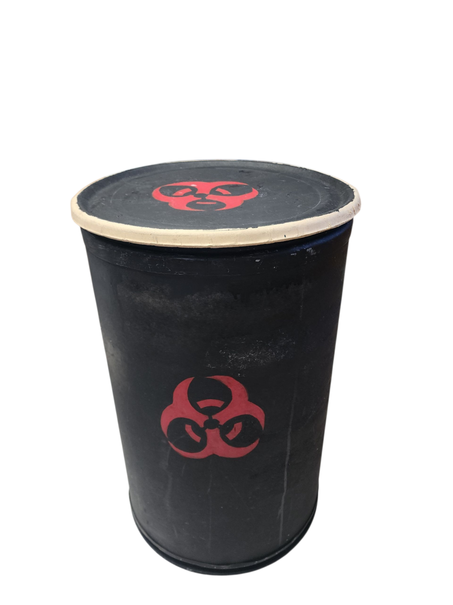 Cardboard Fiber Barrel for Man Cave Gaming Room Decor Storage