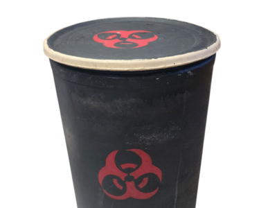 Cardboard Fiber Barrel for Man Cave Gaming Room Decor Storage