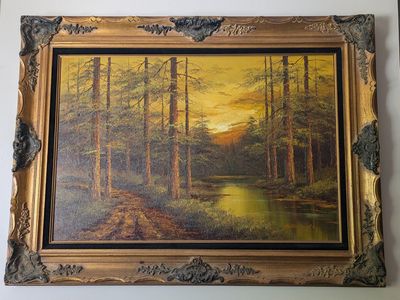 Antique Gold Framed Painting