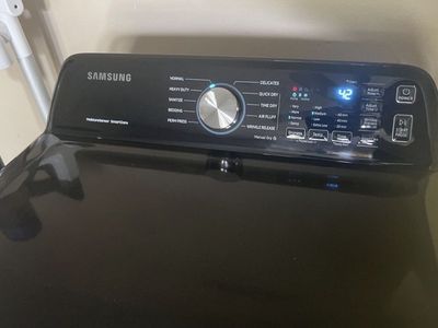 Samsung 7.4 cu ft Front-Load Gas Dryer Black DVG45T3400V – Tested & Working (Eagle Mtn)
