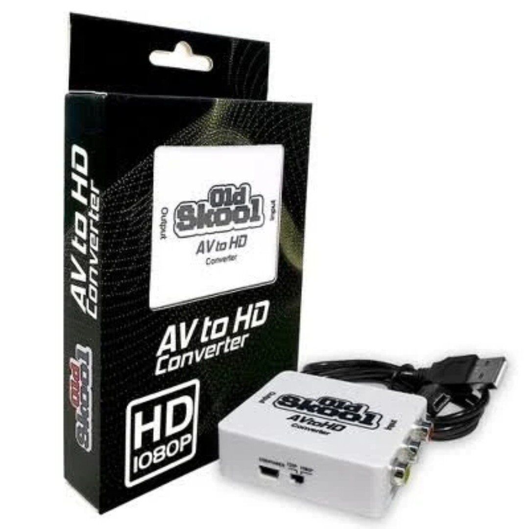 Old School AV to HDMI Converter + RCA to HDMI Cabl
