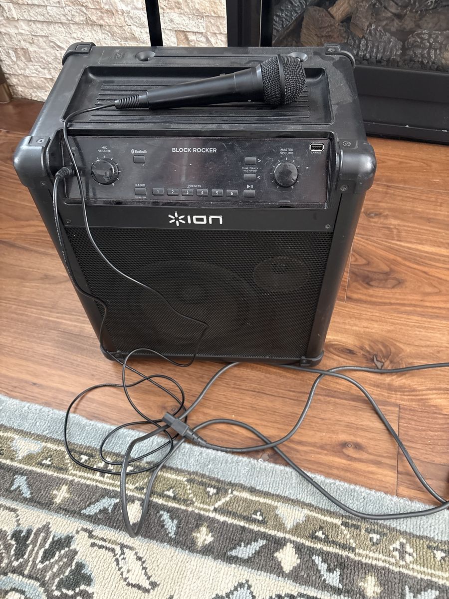 ION Audio Block Rocker Portable Bluetooth Speaker with Microphone