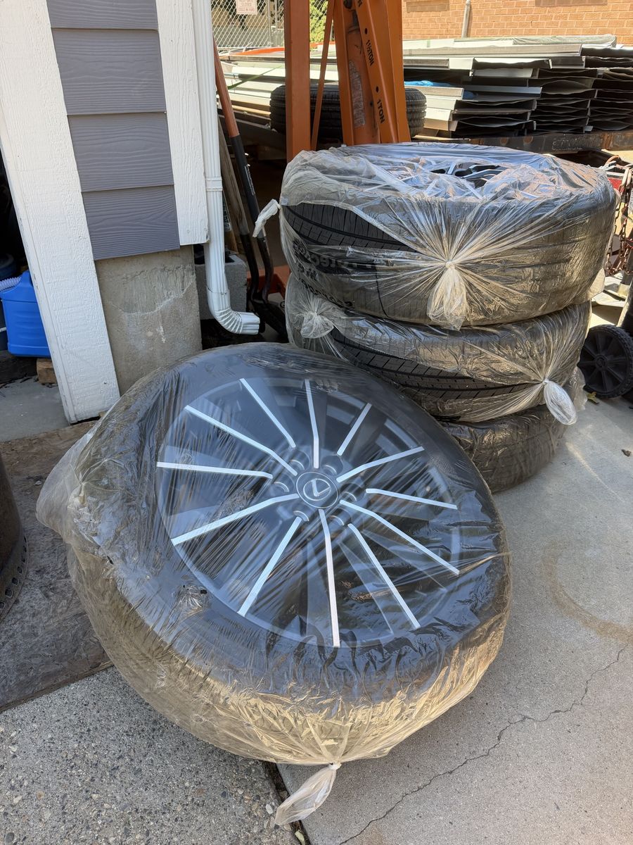 Lexus 22" Factory OEM Wheels and Dunlop 265/50R22 Tires - Set of 4