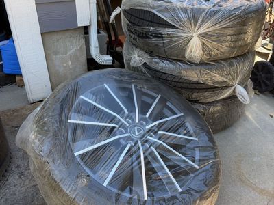 Lexus 22" Factory OEM Wheels and Dunlop 265/50R22 Tires - Set of 4