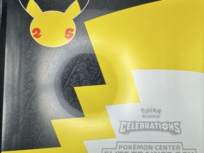 Pokemon Celebrations Elite Trainer Box Pokemon Center Exclusive 25th Anniversary Edition sealed