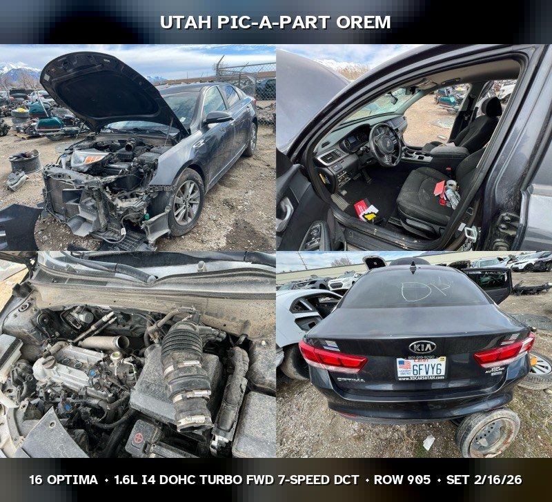2016 Kia Optima Parts - UTPAP Orem