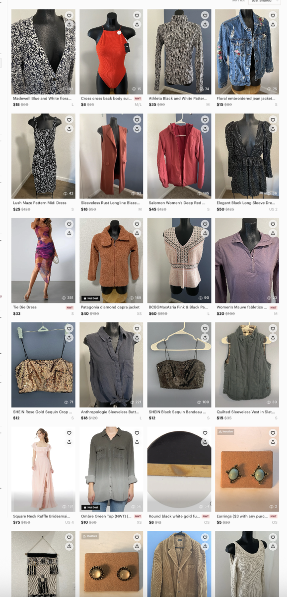 Various Women's Clothing & Household Items
