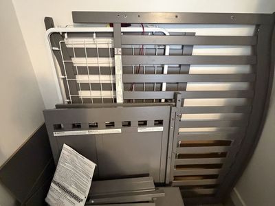Sorelle Berkley Crib and Changer Gray - Disassembled Furniture