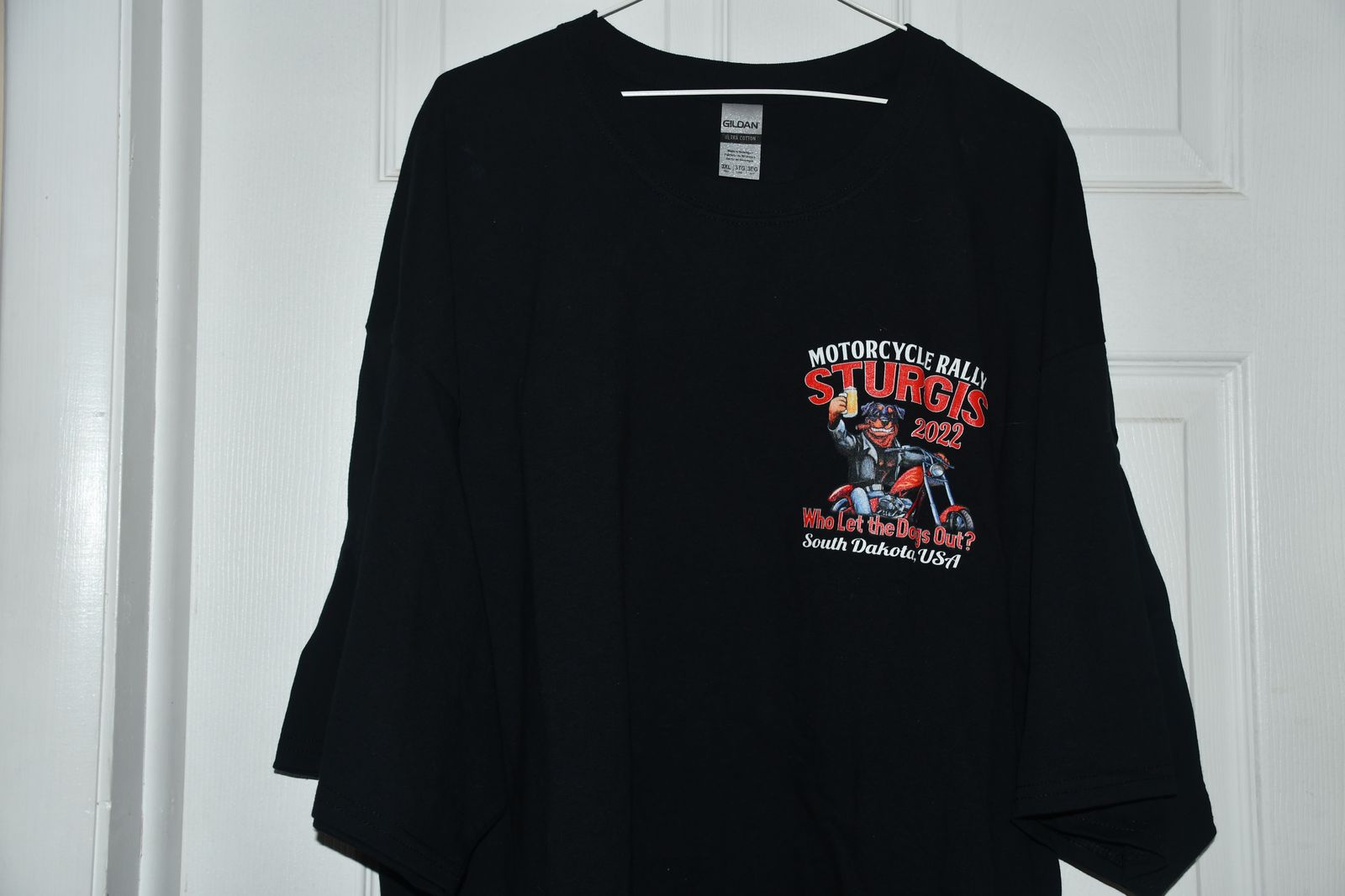 MEN'S "STURGIS MOTORCYCLE RALLY" T SHIRT ~ BLACK ~ SIZE 3XL ~ 2022 ~ NO RIPS, STAINS or TEARS