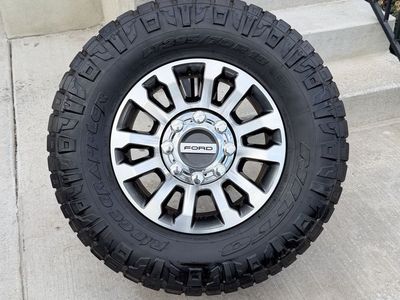 Ford F350 Rims and Tires 295/70R18 Nitto Ridge Grappler Load E