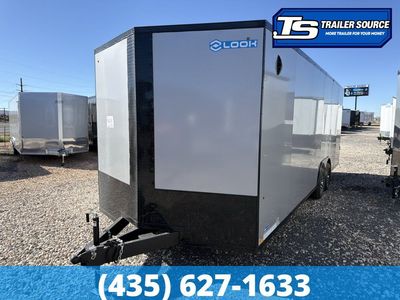 8.5x24 Look ST DLX Enclosed Cargo Trailer - 7'0" Interior - 10K GVWR - .080 PolyCor, Alloy Wheels, Black Out Package