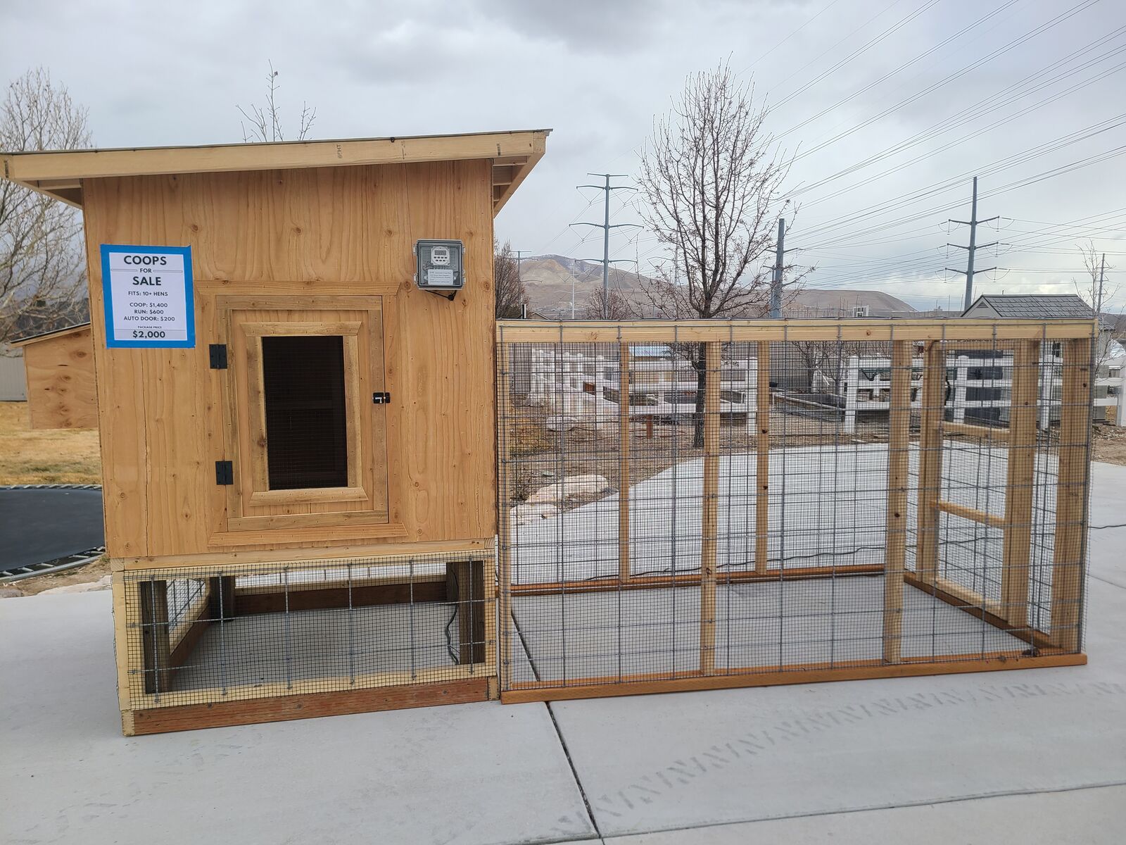 Craftsman Chicken Coops and Runs. All Coops come fully assembled.