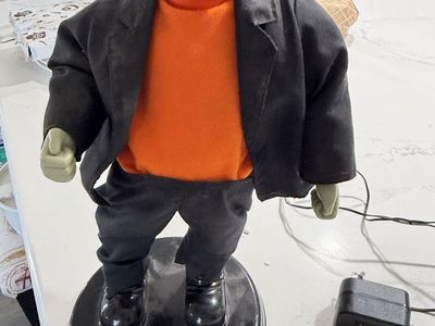 Animated Frankenstein Monster Halloween Prop with Stand and Power Adapter