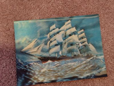 Vintage 3D lenticular postcard